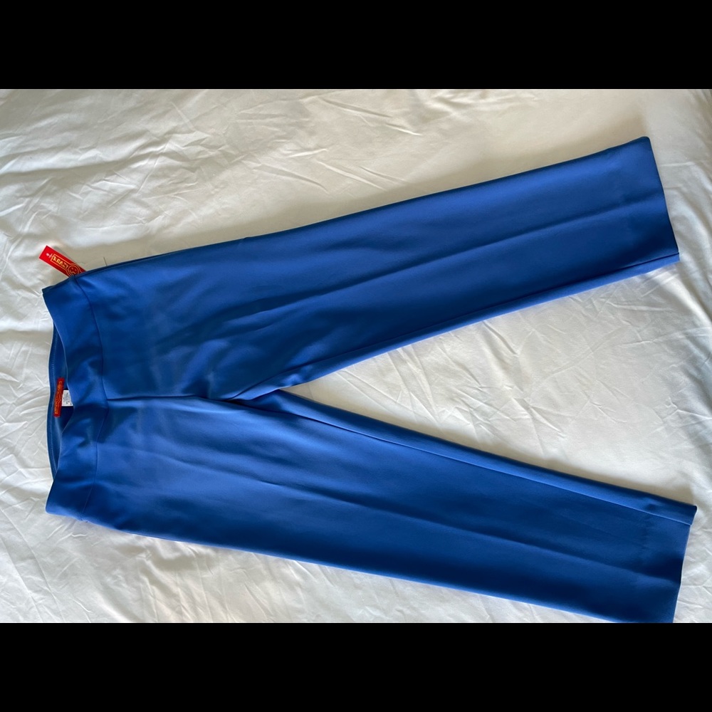 Krazy Larry’s pull on bright blue ankle pants size 8